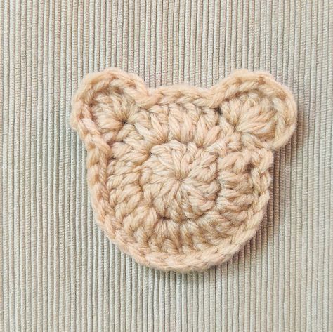 Raji's Craft Hobby: Basic Crochet Animal Face Applique One Pattern for All Crochet Animal Head, Crochet Therapy, Face Applique, Bear Patterns Free, Crochet Applique Patterns Free, Crochet Poncho Free Pattern, Crafts Diy Projects, Crochet Heart Pattern, Crochet Teddy Bear Pattern