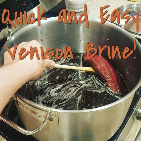 My quick and easy Venison brine is a great way to add juiciness and a subtle flavor to venison. Venison Brine Recipe, Deer Roast, Venison Marinade, Cooking Venison Steaks, Desserts Cheesecake, Venison Roast, Deer Recipes, Recipes Fruit, Indonesian Recipes