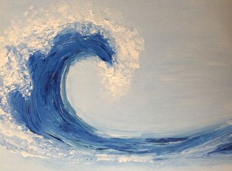 Wave Art Painting, Ocean Wave Painting, ليلو وستيتش, Wave Drawing, Ocean Waves Art, Arte Peculiar, Wave Painting, Wave Art, Lukisan Cat Air