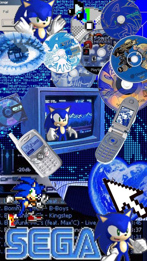 #sonicthehedgehog #sonic Blue Y2k Aesthetic, Sonic Unleashed, Sonic Blue, Batman Spiderman, Blue Y2k, Sonic Funny, Game Background, Sonic And Shadow, Sonic Boom