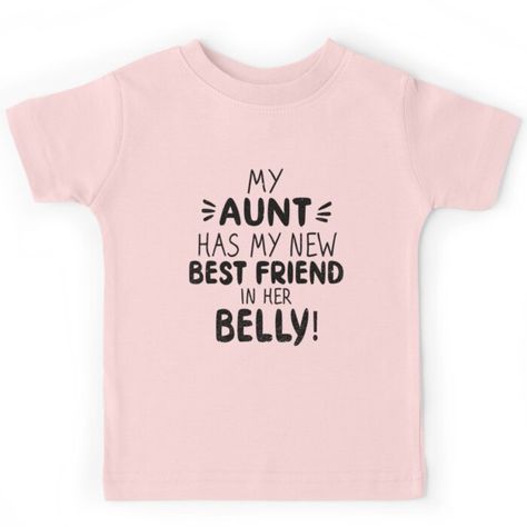 My Aunt Is Pregnant, Auntie Announcement Ideas, Cricut Clothes Ideas, How To Tell Nieces And Nephews Your Pregnant, Pregnancy Announcement To Niece, Cousin Baby Announcement, Baby Announcement To Aunt, Aunt Niece Shirts, Funny Baby Announcement Ideas