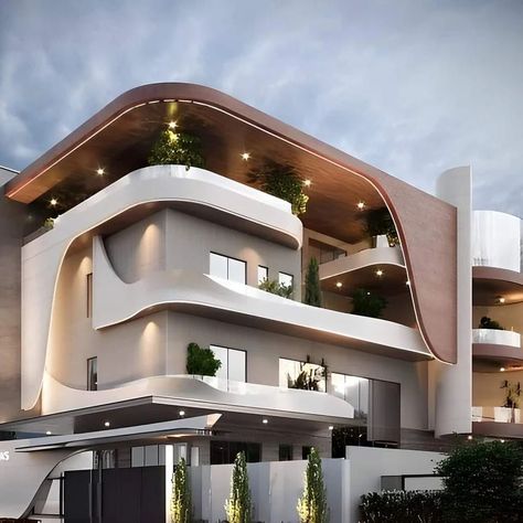 Modern House Elevation Architecture, Villa Facade Design, Elevation Architecture, House Design Inspiration, Design My Room, Exterior Elevation, Architecture Facade, 3d Elevation, House Outer Design