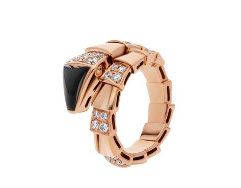 Bvlgari Serpenti Ring, Bulgari Serpenti, Rose Gold Ring Set, Bvlgari Jewelry, Bvlgari Serpenti, Flawless Diamond, Italian Jewelry, Gold Ring Sets, Snake Ring