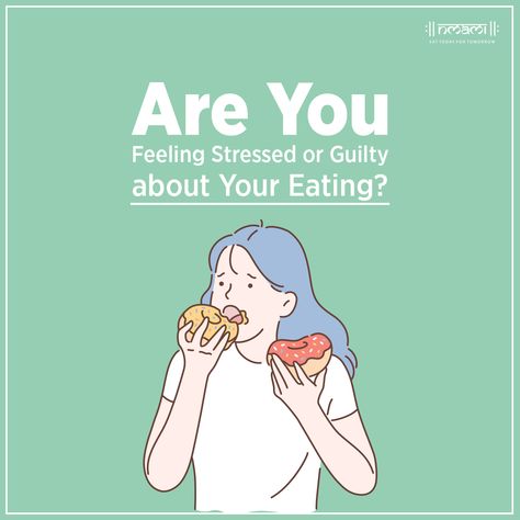 Giving in to a craving, or eating because of stress can cause feelings of regret, shame, or guilt. Don't worry, we are here for you! Feeling Guilty After Eating, Food Guilt, Eating Quotes, Eat A Lot, People Eating, Minecraft Creations, Stressed Out, Don't Worry, How Many