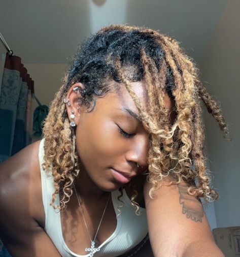 Instant Locs With Combed Out Curls 3c Locs, Locs With Curls At The End, Locs With Loose Ends, Instant Locs, Loc Extensions Human Hair, Black Locs, Faux Dreadlocks, Loc Maintenance, Finger Curls