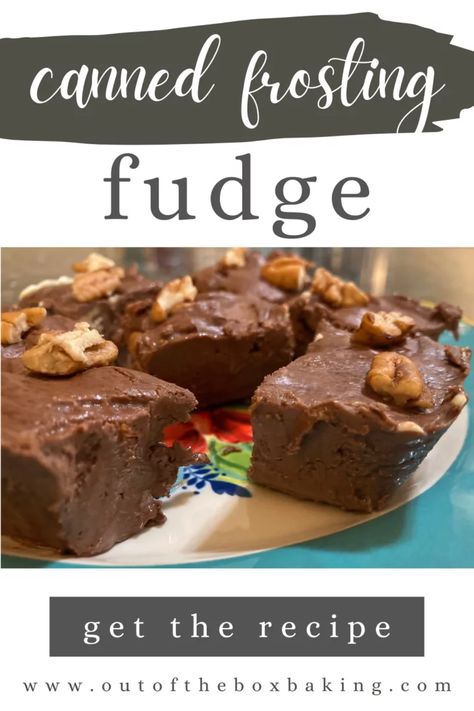 Canned Frosting Fudge from Out of the Box Baking.com