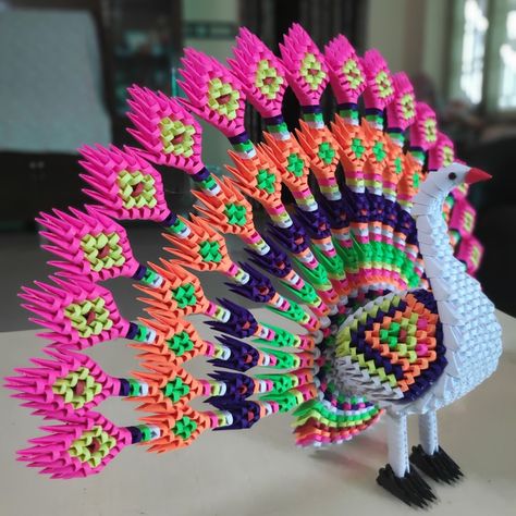 Origami Structure, Sticks Crafts, Mini Crafts, Origami 3d, Quilling Paper Craft, Mini Craft, 3d Origami, Quilling Paper, Crafts Ideas