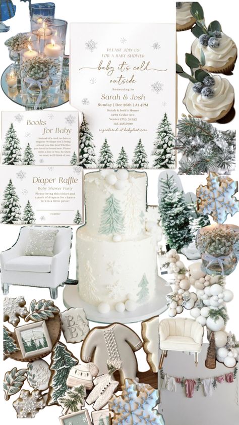 January Baby Shower Themes, Forest Baby Shower Theme, January Baby Shower, Gender Neutral Baby Shower Themes, Winter Baby Shower Themes, Baby Boy Themes, Outside Baby Showers, Baby Shower Theme Decorations, Christmas Baby Shower