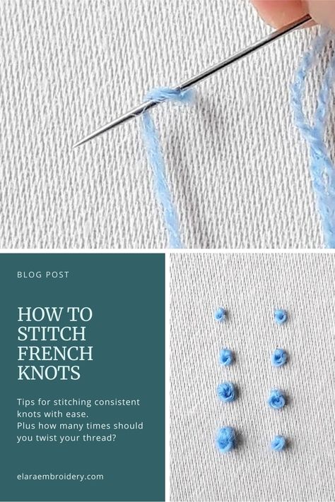 Embroidery Stitches Tutorial French Knots, French Knot Lettering Embroidery, How To Do French Notes Embroidery, Embroidery Knots French, How To Make French Knot Hand Embroidery, Embroidered French Knot, Crochet French Knot, French Knot How To, Cross Stitch French Knot