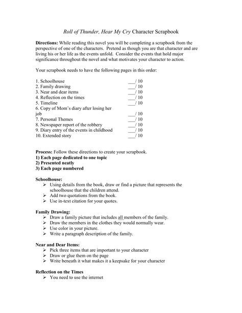 Roll of Thunder, Hear My Cry Character Scrapbook Roll Of Thunder Hear My Cry, 6th Grade Novel Studies, Character Scrapbook, Thunder Road Movie, Who Will Cry When You Die Book, Bad Teacher, Rolling Thunder, 7th Grade Ela, Book Reports