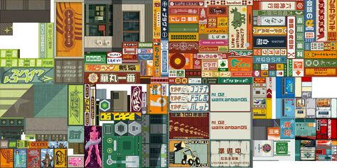 JSRF Inside - The art of Jet Set Radio Future: JSRF - Ingame billboards - Part 1 Jet Set Radio Future, Environment Inspiration, Jet Set Radio, Reverse Engineering, Get Funky, Typo Logo, Retro Images, Tinta China, Game Character Design