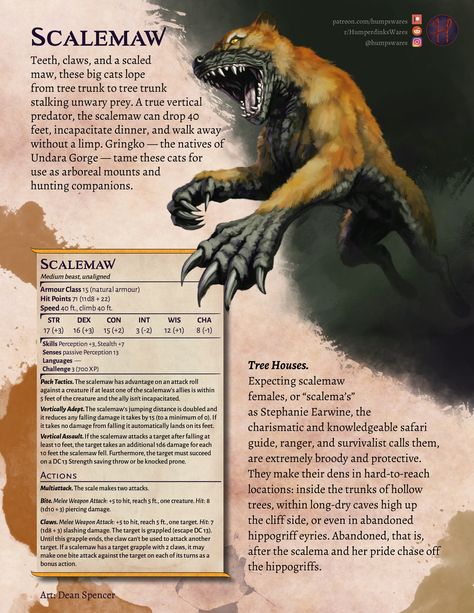 Scalemaw - CR 3 Beast [parchment] | Humperdink's Wares on Patreon Dnd Beasts, Homebrew Monsters, Dm Ideas, Dungeons And Dragons Races, Dnd Stats, Wild Shape, Mythical Monsters, Dungeon Master's Guide, Dungeons And Dragons 5e