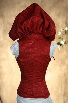 Damsel in this Dress Corset  I love this corset!! The hood is awesome Medieval Dress Peasant, Damsel In This Dress, Corset Outfits, Red Riding Hood Costume, Br Style, Dress Corset, Steampunk Costume, Medieval Dress, Creation Couture