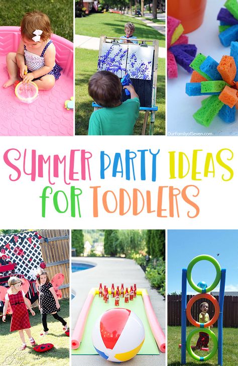 Entertain your little ones with these Summer Party Games For Toddlers! Perfect for toddler birthday parties, end of school parties and family reunions. Party Games For Toddlers, Toddler Birthday Games, Toddler Party Games, Summer Party Games, Summer Party Ideas, Outdoor Party Games, Backyard Birthday Parties, Birthday Party Games For Kids, Outdoors Birthday Party