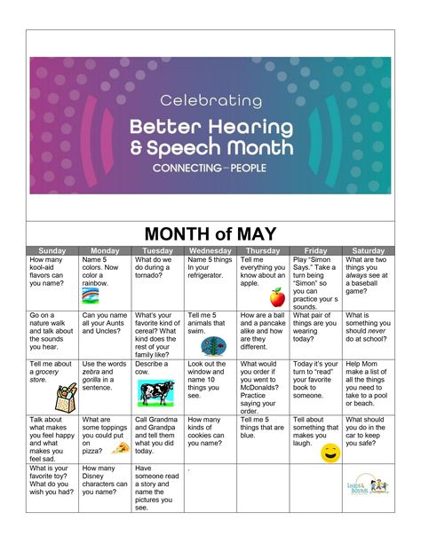 Better Hearing & Speech Month! Speech And Hearing, Best Speeches, The Calendar, Speech Pathology, Speech Language Pathology, Language Development, Kool Aid, Walking In Nature, Speech And Language