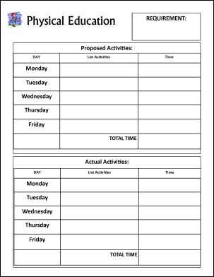 Homeschool Record Keeping Forms Homeschool Record Keeping, Adapted Pe, Physical Education Curriculum, Homeschool Portfolio, Planning School, Elementary Physical Education, Elementary Pe, Physical Education Lessons, Pe Lessons