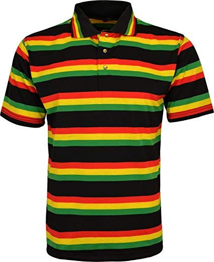 Raw Blue Mens Rasta T Shirt Striped Polo Shirt Lion of Judah Colored T Shirt (Small, Black Yellow) Jamaican Fashion, Rasta Shirt, Reggae Art, Rasta Clothes, Rasta Man, Reggae Style, Dancehall Music, Roots Reggae, Hipster Design