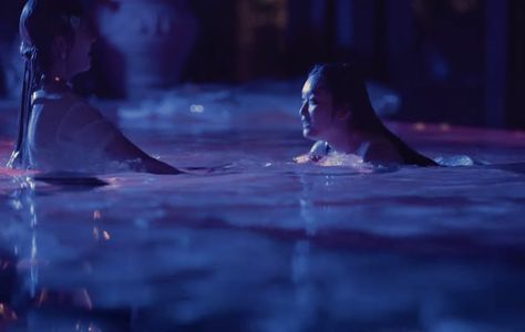 'Either Way' MV | #LEESEO 이서 ⋆˚✿˖° #IVE 아이브 #REI #레이 ౨ৎ ⋆｡˚ swimming scene babyz ship pool Mystic Girls, Kpop Posters, Blue Hour, Coming Of Age, Kpop Aesthetic, Movie Scenes, Wabi Sabi, Cinematography, Short Film