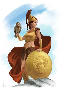 Athena - Damascus Athena Greek Goddess, Athena Tattoo, Greek Goddess Art, Greek Mythology Gods, Amazon Warrior, Batman Poster, Roman Gods, Greek Gods And Goddesses, Greek And Roman Mythology