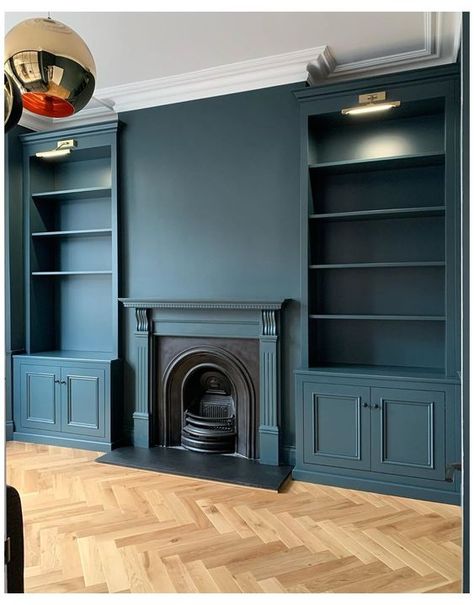 Alcove Ideas Living Room, Living Room Cupboards, Alcove Cabinets, Built In Bookshelves, Alcove Shelving, Victorian House Interiors, Paternity Leave, Snug Room, Built In Shelves Living Room