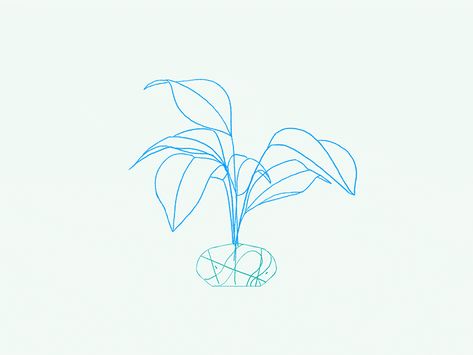 Plant Animation Gif, Plant Growing Animation, Follow Through Animation, Plant Animation, Flower Animation, Nature Animation, Rough Animation, Gif Banners, Principles Of Animation