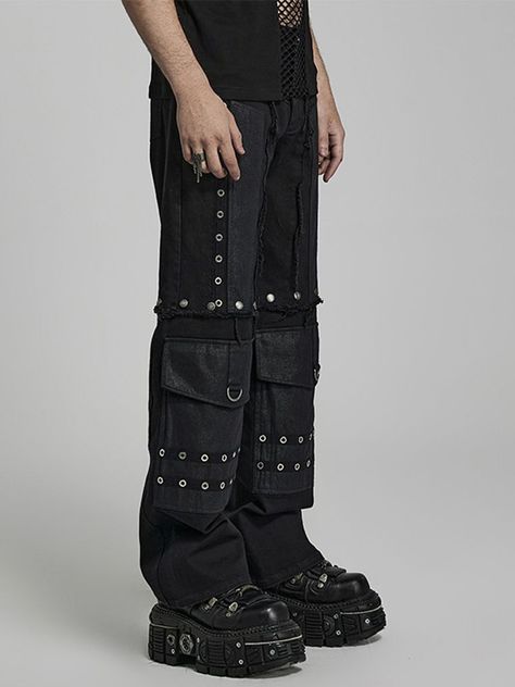 Detachable Pants, Industrial Punk, Punk Leather Jacket, Punk Hoodie, Punk Skirt, Gothic Jackets, Gothic Pants, Punk Shirt, Waistcoat Men