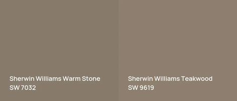 Sherwin Williams Warm Stone SW 7032: 6 real home pictures Sw Warm Stone, Sherwin Williams Warm Stone, Stone Lion Sherwin Williams, Warm Stone Sherwin Williams, Brown Front Doors, Home Exterior Paint, Sherman Williams, Exterior Paint Ideas, Swiss Coffee