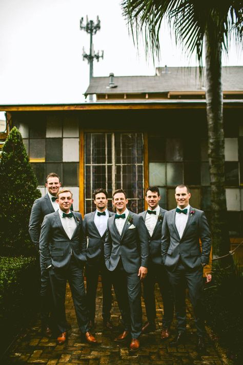 Wedding Suits Men Grey, Blue Fall Wedding, Emerald Green Bridesmaid Dresses, Photography Dark, Groom Wedding Attire, Emerald Green Weddings, Emerald Wedding, Wedding Groomsmen, Wedding Winter