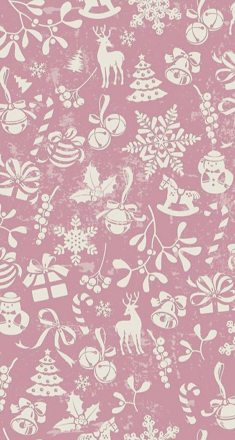 Christmas Backgrounds Aesthetic Pink, Vintage Pink Christmas Wallpaper, Pinkmas Wallpaper, Wallpaper Christmas Pink, Aesthetic Pink Christmas Wallpaper, Pink Thanksgiving Wallpaper, Vintage Christmas Wallpaper Iphone, Pink Christmas Wallpaper Iphone, Coquette Christmas Wallpaper