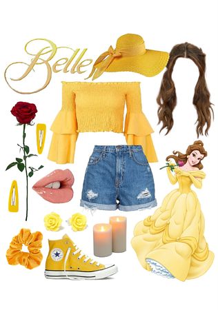 Modern Day Princess Costume, Beauty And The Beast Outfit Casual, Princess Themed Outfits Disney Inspired, Disneybound Outfits Pixar, Disney Princess Theme Outfits, Disneycore Outfits, Princess Inspired Outfits Casual, Disney Inspired Outfits Summer, Outfits Based On Disney Characters