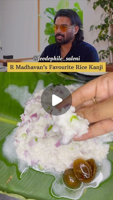 Saloni Chaudhary on Instagram: "R Madhavan (Maddy's) favourite Rice kanji 😍  This is a south Indian dish and its so nutritious for our body. Rice kanji is made with fermented cooked rice and very good meal for breakfast. This is so gutfriendly and probiotic food.  Kisne kisne ye recipe try ki hui h , comment below 😇  Ingredients:  Fermentation: 1 cup cooked rice 2 tbsp curd / Dahi 1 green chilli  1.5 cup water Soak it overnight or 10/12 hours  Kanji prep : Fermented rice 1/2 cup dahi Chopped onions Chopped green chilli 1 tsp black salt  Achaar Enjoy ✅  Follow @foodophile_saloni for more❣️  R Madhavan's curly tales video R madhavan's favourite Rice kanji for breakfast South indian breakfast rice Fermented probiotic rice recipe for breakfast Nutritious breakfast recipe  Healthy South India Fermented Rice Recipe, Dahi Rice Recipe, Rice Kanji Recipe, Curd Rice Recipe Indian, Kanji Recipe, Rice Breakfast Recipes, Curd Rice Recipe, Probiotic Food, South Indian Dishes