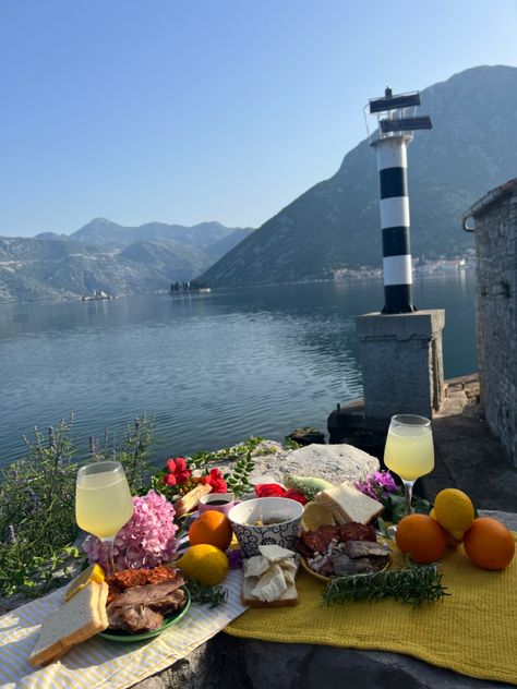 Summer Montenegro, Montenegro Food, Travel Montenegro, Foodie Aesthetic, Montenegro Beach, Food Picnic, Montenegro Travel, Summer Vision, Euro Summer