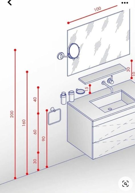 Bathroom Measurements, Bathroom Layout Plans, Ensuite Design, Toilet And Bathroom Design, Interior Design Principles, Small Bathroom Layout, Bathroom Dimensions, Restroom Design, Bathroom Design Layout