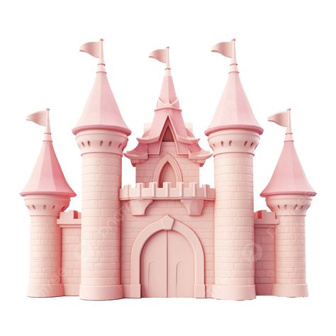 Building Png, Pink Castle, Princess Castle, Transparent Image, Pink Cake, Birthday Decor, Png Transparent, Free Png, Png Image