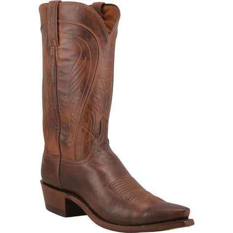 UNPRECEDENTED FIT AND COMFORT...No other boot will fit your feet like a Lucchese Boot. The N1596-R4 Lucchese 1883 Men's Bart Western Boots are an  original design that is made of the finest leather. Handmade in the USA.  LUCCHESE 1883 COLLECTION  13" Tan Burnished Ranch Hand Shaft and Foot Decorated Shaft Stitch Pattern  Pull On Straps  Leather Outsole  R Round Toe 4 Heel  Made or Assembled in USA  N1596-R4 Lucchese 1883 Men's Bart Western Boots - Tan Lucchese Boots Mens, Ranch Hand, Lucchese Boots, Mens Cowboy, Harness Boots, Cowboy Style, Latest Shoes, Cowgirl Boots, Work Boots