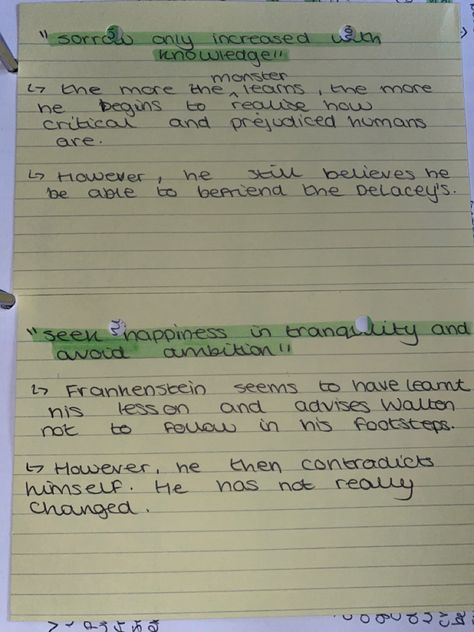 Frankenstein Analysis, Handwriting Reference, English Gcse, Gcse Revision, School Study, School Study Tips, I Need To Know, Frankenstein, Study Tips