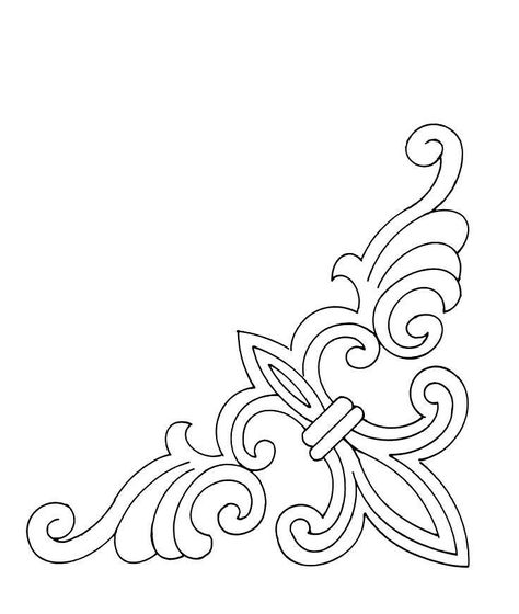 Border Stencil Patterns Free Printable, Ornament Tattoo, Border Stencil, Minimalist Tattoo Ideas, Beading Designs, Flower Pattern Drawing, Writing Projects, Leather Patterns, Ornament Drawing