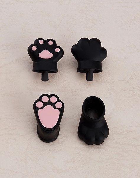 Nendoroid Doll: Animal Hand Parts Set (Black) Winter Costume, Character Actions, Pink Paws, A Certain Scientific Railgun, Black Figure, Anime Collectibles, Paw Pads, Girls Frontline, Hobby Shop