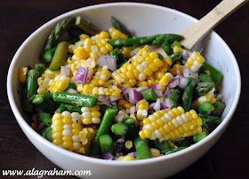 Supper Salads, Sweet Corn Salad Recipe, Corn Asparagus, Asparagus Salad Recipe, Satisfying Eats, Asparagus Salad, Grilled Chicken Salad, Corn Salad, Veggie Side Dishes