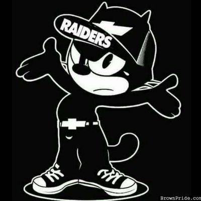 Cat Gangster, Oakland Raiders Images, Oakland Raiders Fans, Raiders Wallpaper, Oakland Raiders Logo, Raiders Baby, Genos Wallpaper, Raiders Girl, Cholo Art