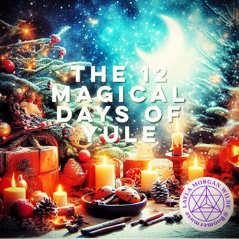 The 12 Magical Days of Yule 12 Nights Of Yule Pagan, 12 Days Of Yule Activities, 12 Days Of Yule Pagan, 12 Nights Of Yule, 12 Days Of Yule, Days Of Yule, Quantum Consciousness, Solstice And Equinox, Magical Days