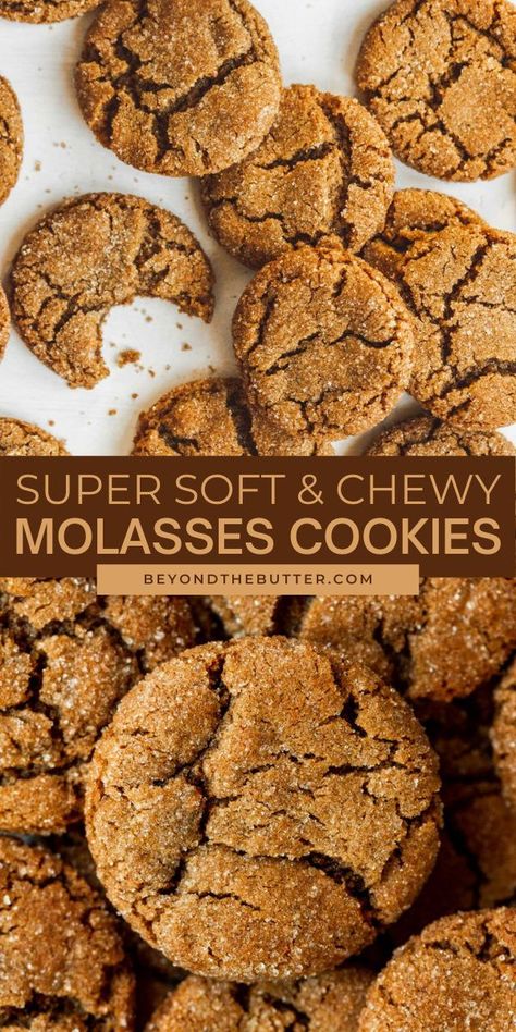 Best Chewy Ginger Molasses Cookies, Molasses Snickerdoodle Cookies, Sugar Molasses Cookies, Molasses Crinkles Cookies, Soft And Chewy Gingersnap Cookies, Chewy Gingerbread Molasses Cookies, Easy Soft Molasses Cookies, Ginger Snap Molasses Cookies, The Best Molasses Cookies