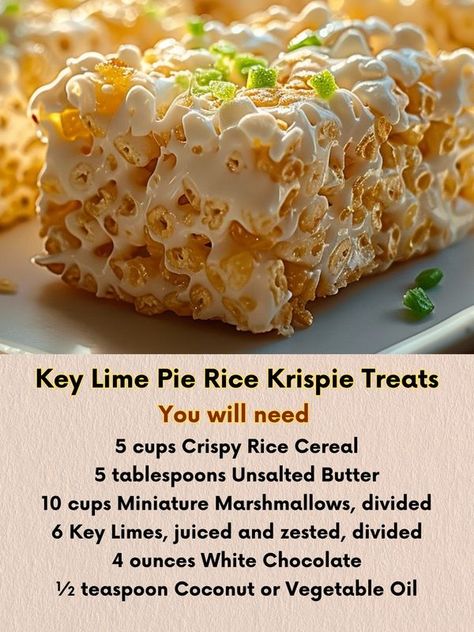 Snap Crackle Pop, Crispy Rice, Rice Cereal, Rice Krispie Treats, Rice Krispie, Lime Pie, Key Lime Pie, Rice Crispy, Key Lime