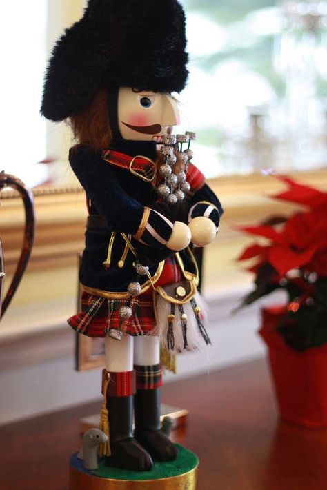 Tartan Nutcracker Staff Dinner Party | CatchMyParty.com Nutcracker Design, Holiday Party Ideas, Christmas Holiday Party, Creative Event, Nutcracker Christmas, Scottish Highlands, Catch My Party, Ideas Photo, Nutcracker