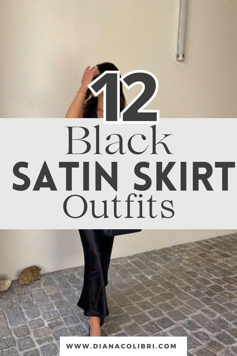 Black Satin Midi Skirt Outfit, Satin Skirt Outfit Summer, Black Satin Skirt Outfit, Black Midi Skirt Outfit, Midi Skirt Outfits Summer, Black Maxi Skirt Outfit, Maxi Skirt Outfit Summer, Satin Dress Outfit, Silk Skirt Outfit