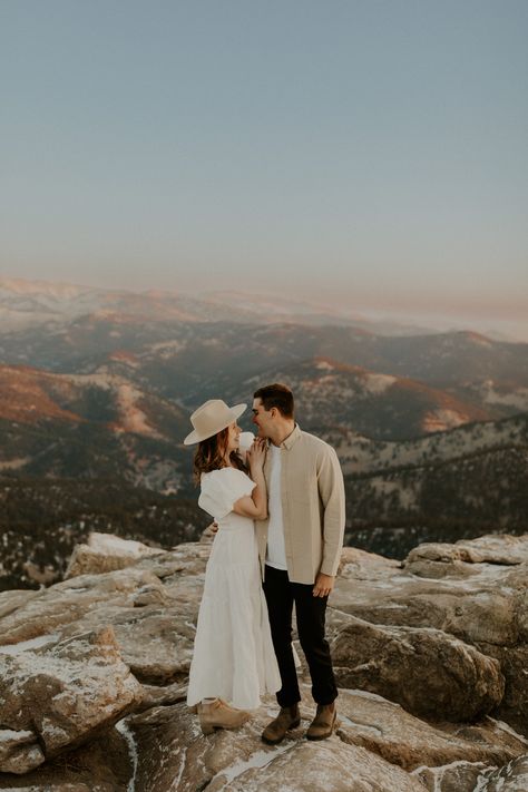 Ally + Grant's sunrise session at Lost Gulch Overlook in Boulder, Colorado was nothing short of amazing. boulder engagement photos, boulder elopement photos, sunrise elopement colorado, sunrise engagement colorado, colorado elopement, loveland pass elopement, lost gulch overlook engagement, colorado elopement photographer, adventure elopement, what to wear to engagement photos in the mountains, rocky mountain national park engagement photos, mountain overlook engagement photos Boulder Colorado Engagement Photos, Lost Gulch Overlook, Engagement Photos In Colorado, Overlook Engagement Photos, Mountain Top Engagement Photos, Mountain Engagement Photos Outfit, Rmnp Elopement, Engagement Photos Mountains, Mountains Engagement Photos