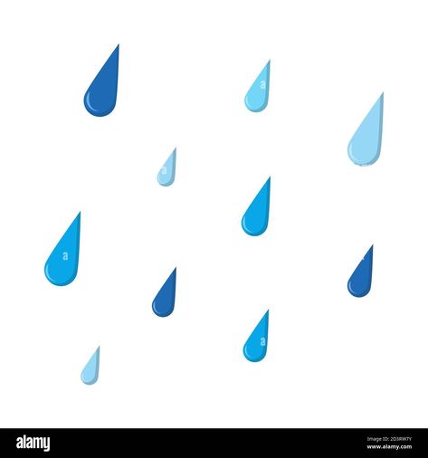 Raindrop Template, Water Drop Images, Rain Cartoon, Fall Anime, Autumn Rain, Anime Drawing, Rain Drops, Water Drop, Water Drops