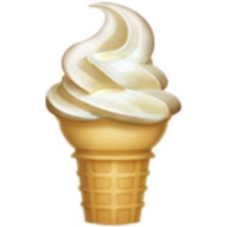 Emoji Iphone Ios, Ice Cream Emoji, Emoji List, Edible Bowl, Soft Serve Ice Cream Machine, Soft Ice Cream, Waffle Bowl, Ios Emoji, Emoji Set