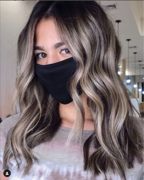 Toner On Brown Hair, Brown Hair Blonde Highlights, Ash Toner, Hair Blonde Highlights, Ash Brown Hair, Bronde Balayage, Bronde Hair, Dark Hair With Highlights, Hair Blonde