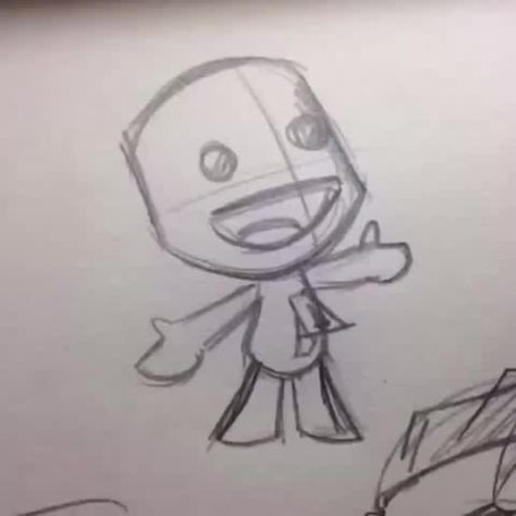 Sack Boy Little Big Planet Pfp, Sackboy Drawing, Little Big Planet Wallpapers, Sackboy Fanart, Sackboy Pfp, Drawing Ideas Easy Doodles, Planet Drawing, Little Big Planet, Graffiti Style Art